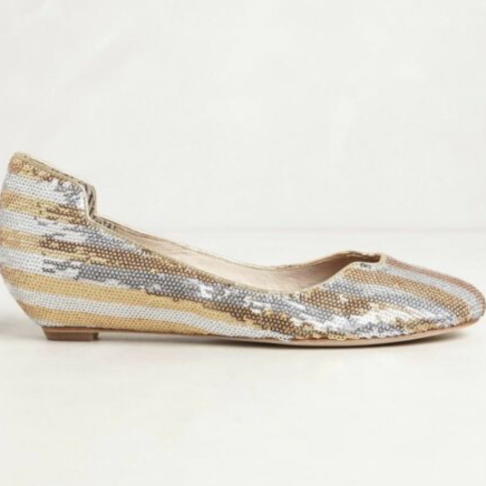 ANTHROPOLOGIE Matt Bernson Izabel Sequin flats 6